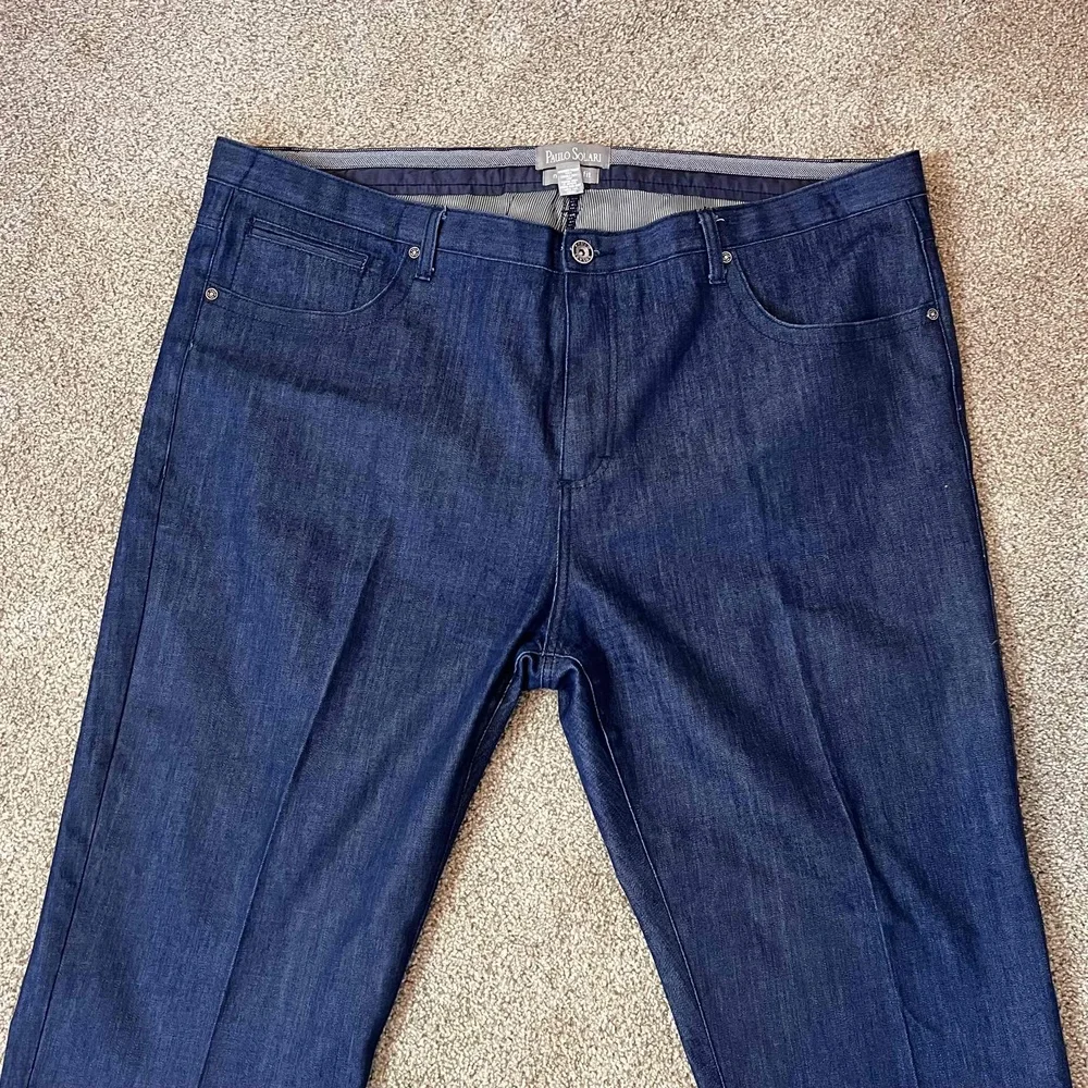 Paulo Solari Modern Fit Dark Wash‎ 46W 30L Straight leg Men's Jeans Pants